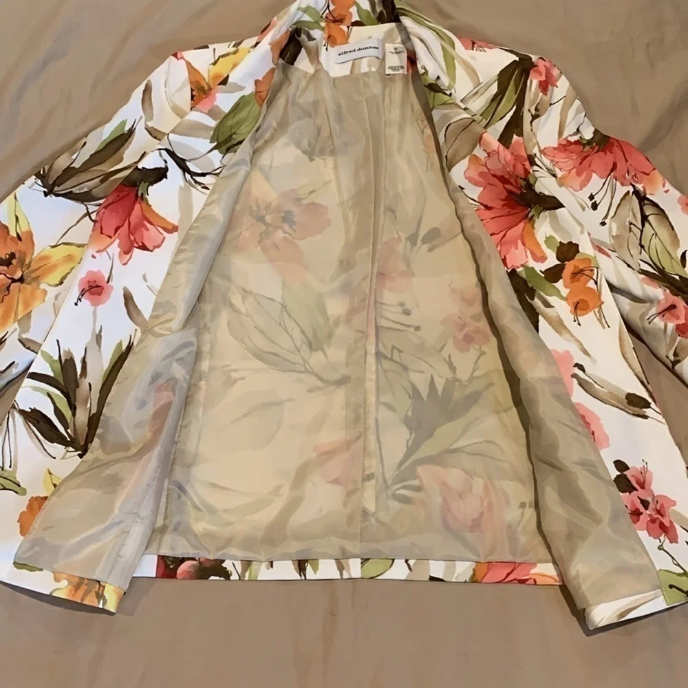 NWOT - Alfred Dunner Buttonless Floral Blazer Size 12 - NWOT - Picture 13 of 16